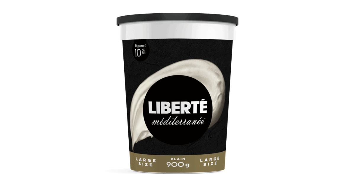 A containter of Liberté Méditerranée yogurt.
