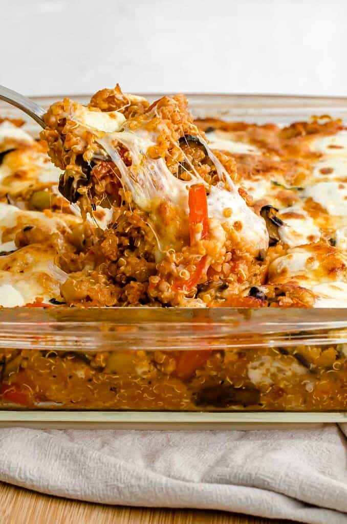 Pizza Casserole Recipe with Quinoa Easy Vegan Dish Abbey's Kitchen