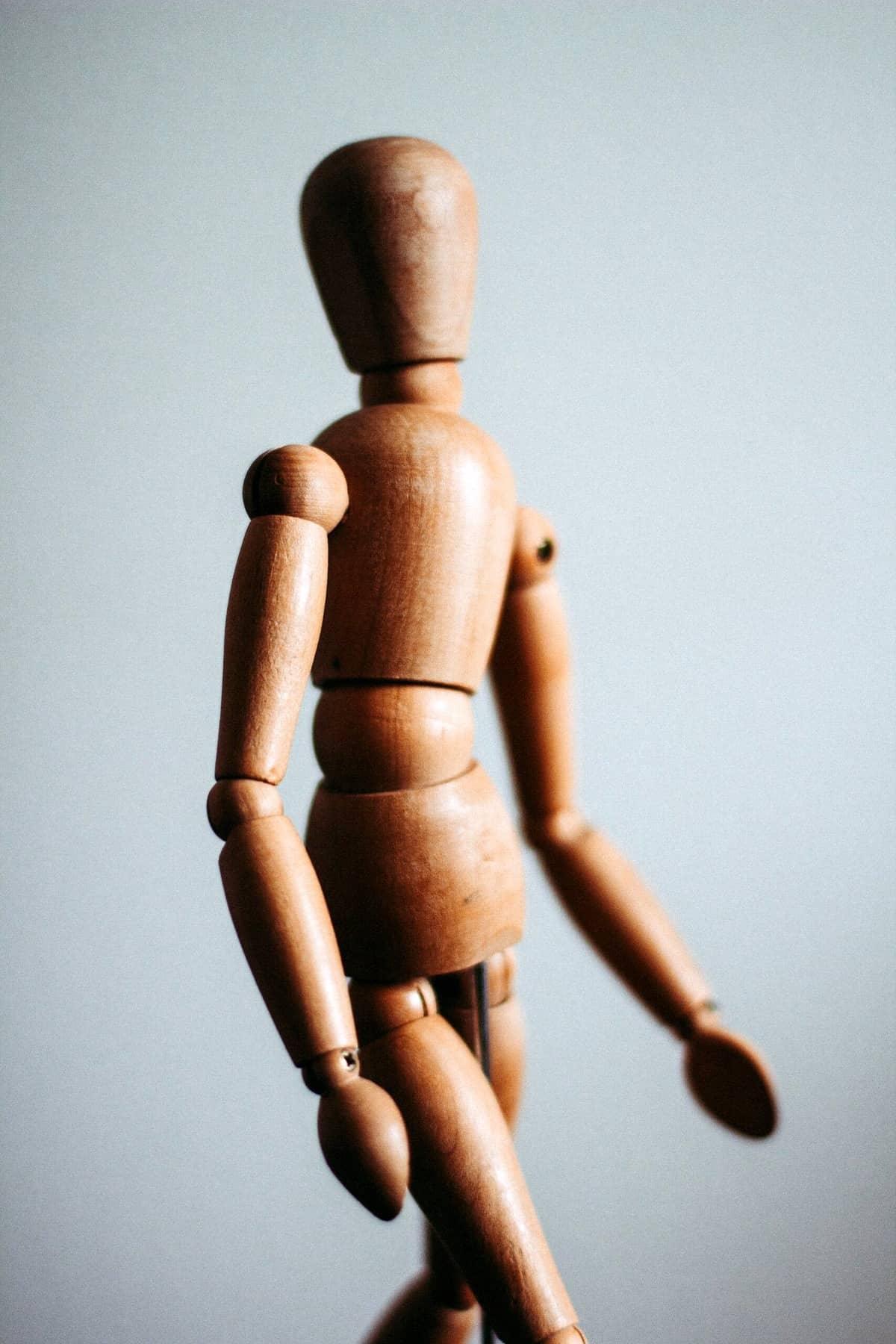 A wooden dummy. 