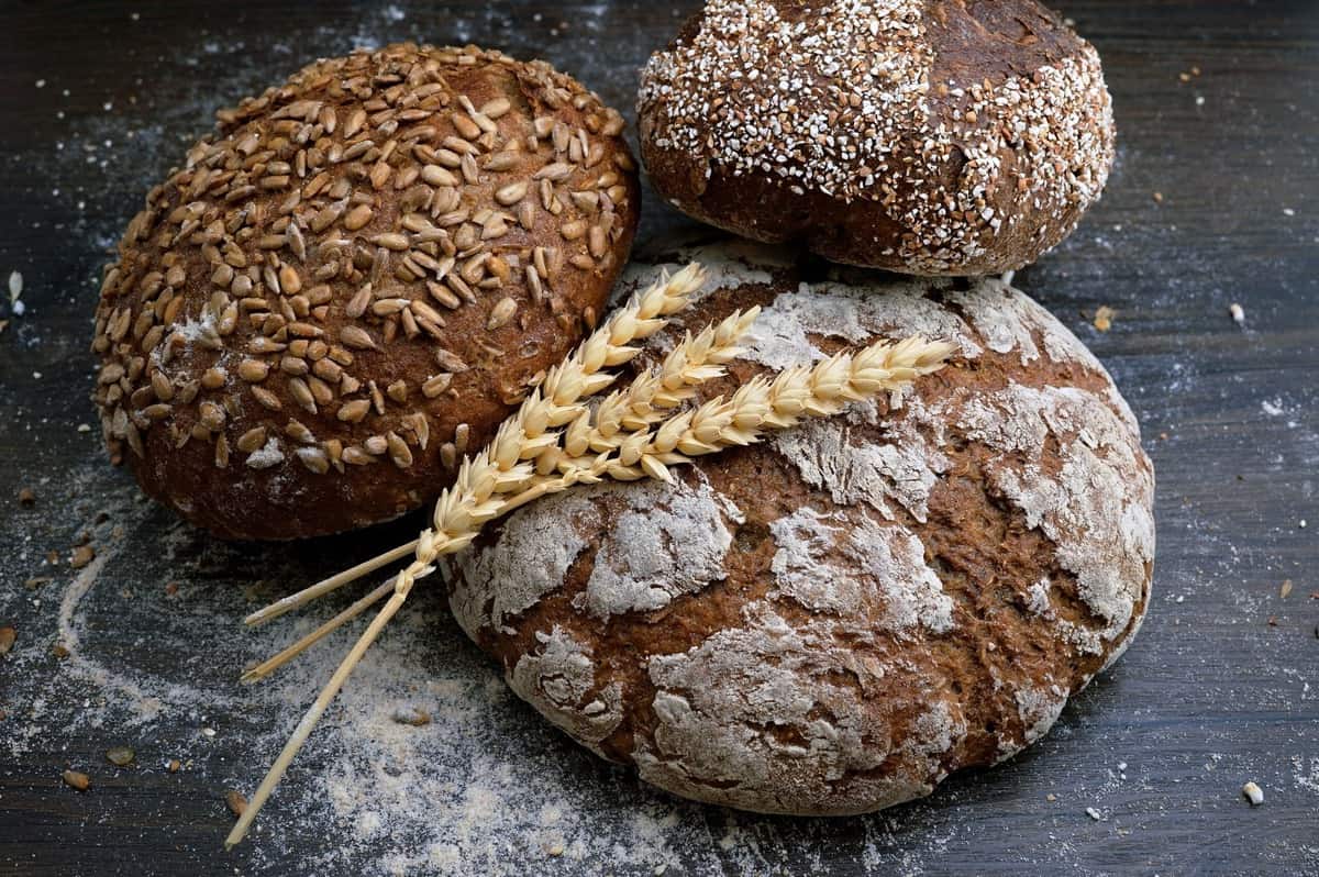 Several loaves of bread as en example of foods to avoid on a diet for endometriosis.