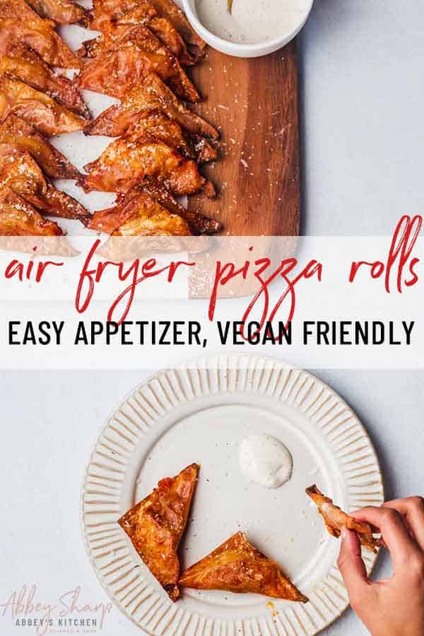 Air Fryer Pizza Rolls (Easy Appetizer) Abbey's Kitchen