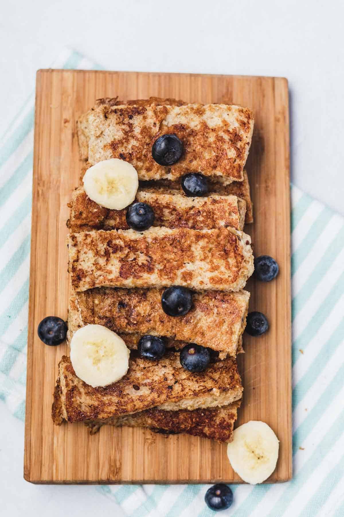 BLW French Toast Sticks Recipe (Vegan) Abbey's Kitchen