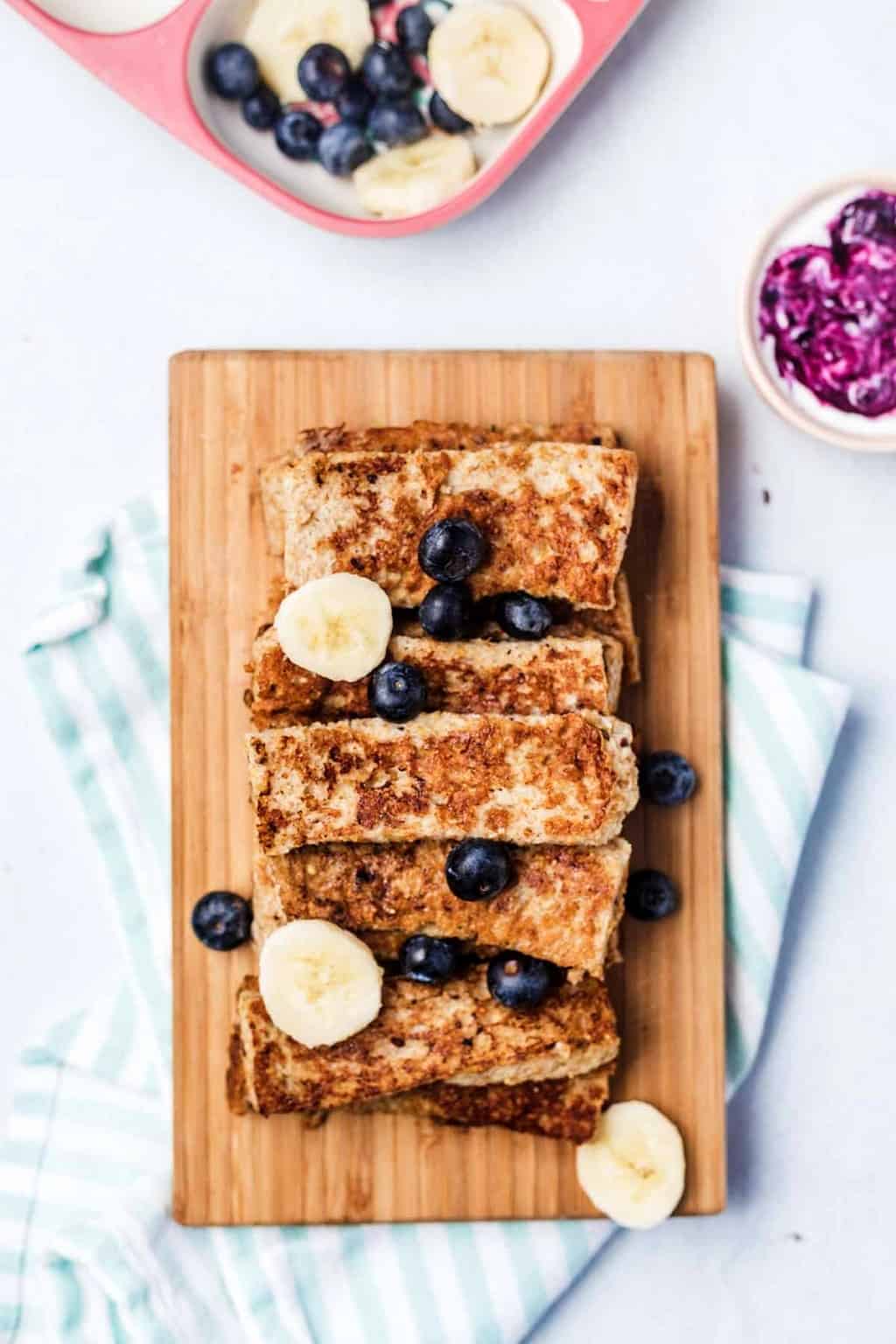 BLW French Toast Sticks Recipe (Vegan) Abbey's Kitchen