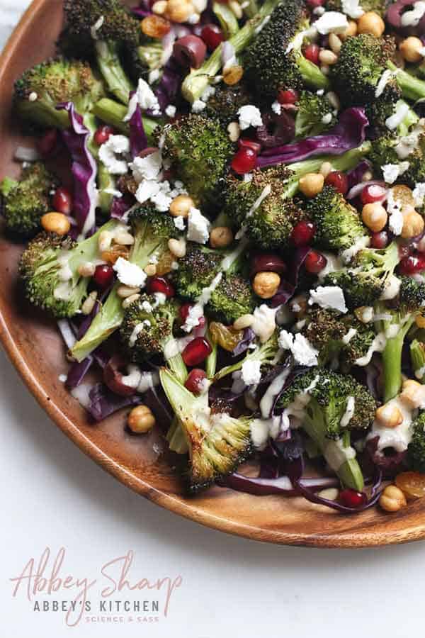 Roasted Broccoli Salad Recipe Vegan