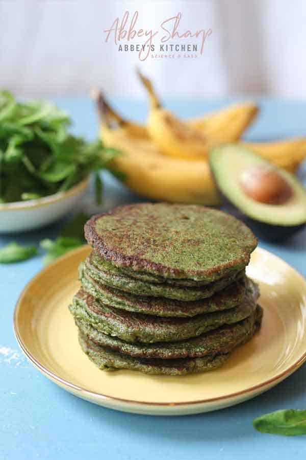 Green pancakes with Spinach & Avocado (BLW & Toddler Friendly) Abbey