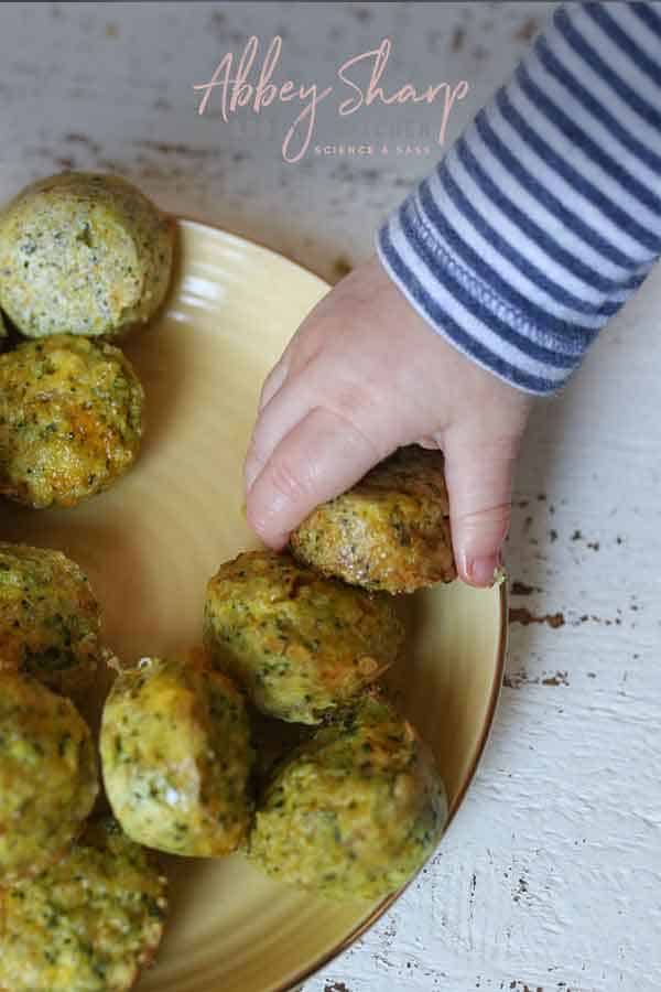 Mini Egg Bites with Cheese & Broccoli BLW & Toddler Friendly Abbey