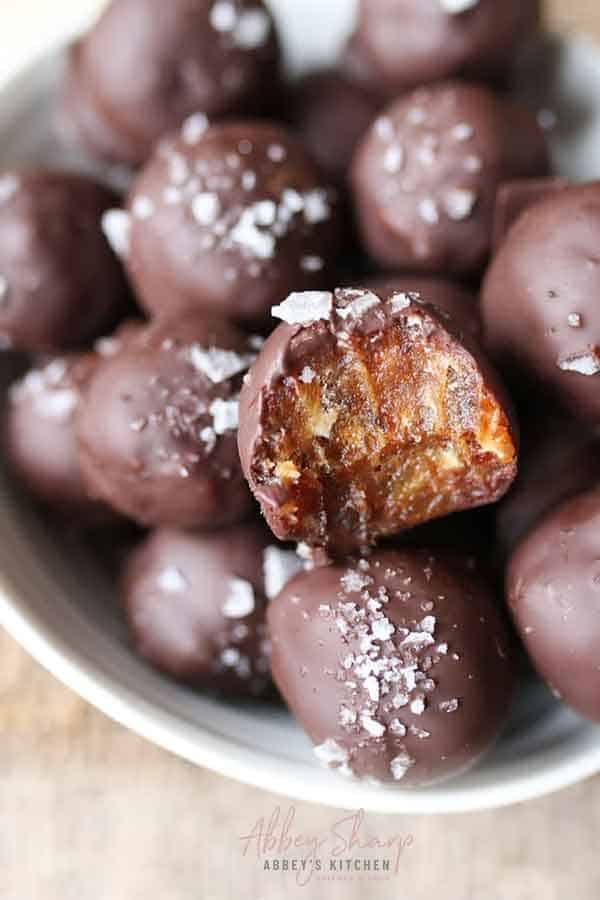 Caramel Truffles with Tahini and Dates (Vegan & No Sugar Added) Abbey