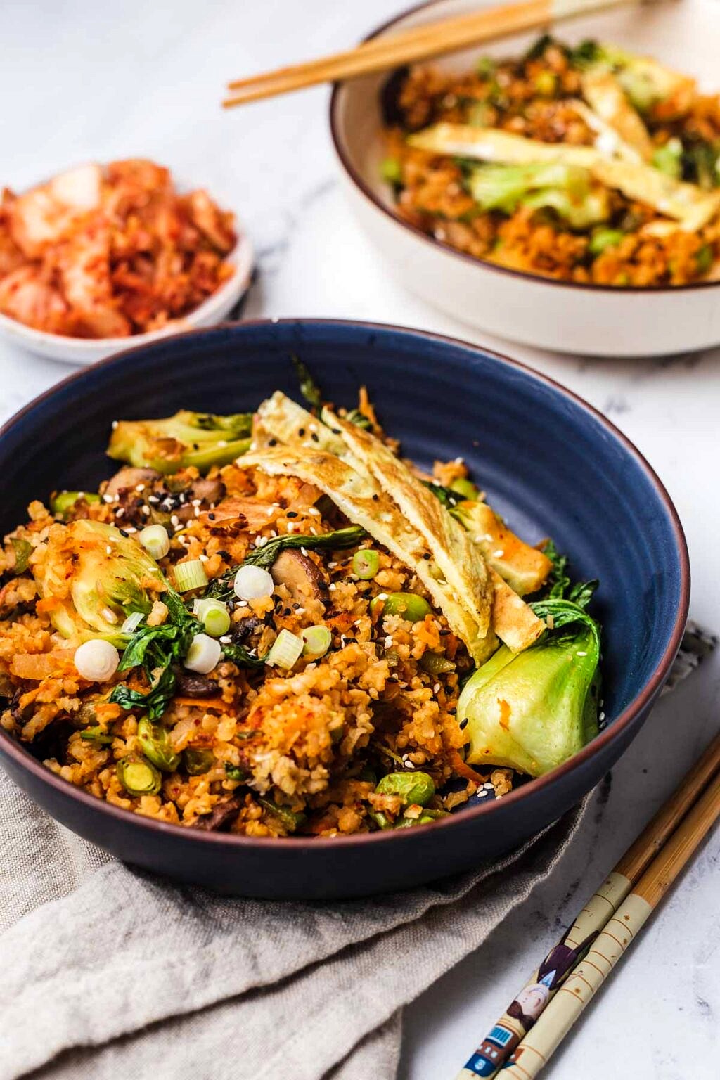 Kimchi Fried Rice Recipe Vegetarian, High Protein Dinner Abbey's