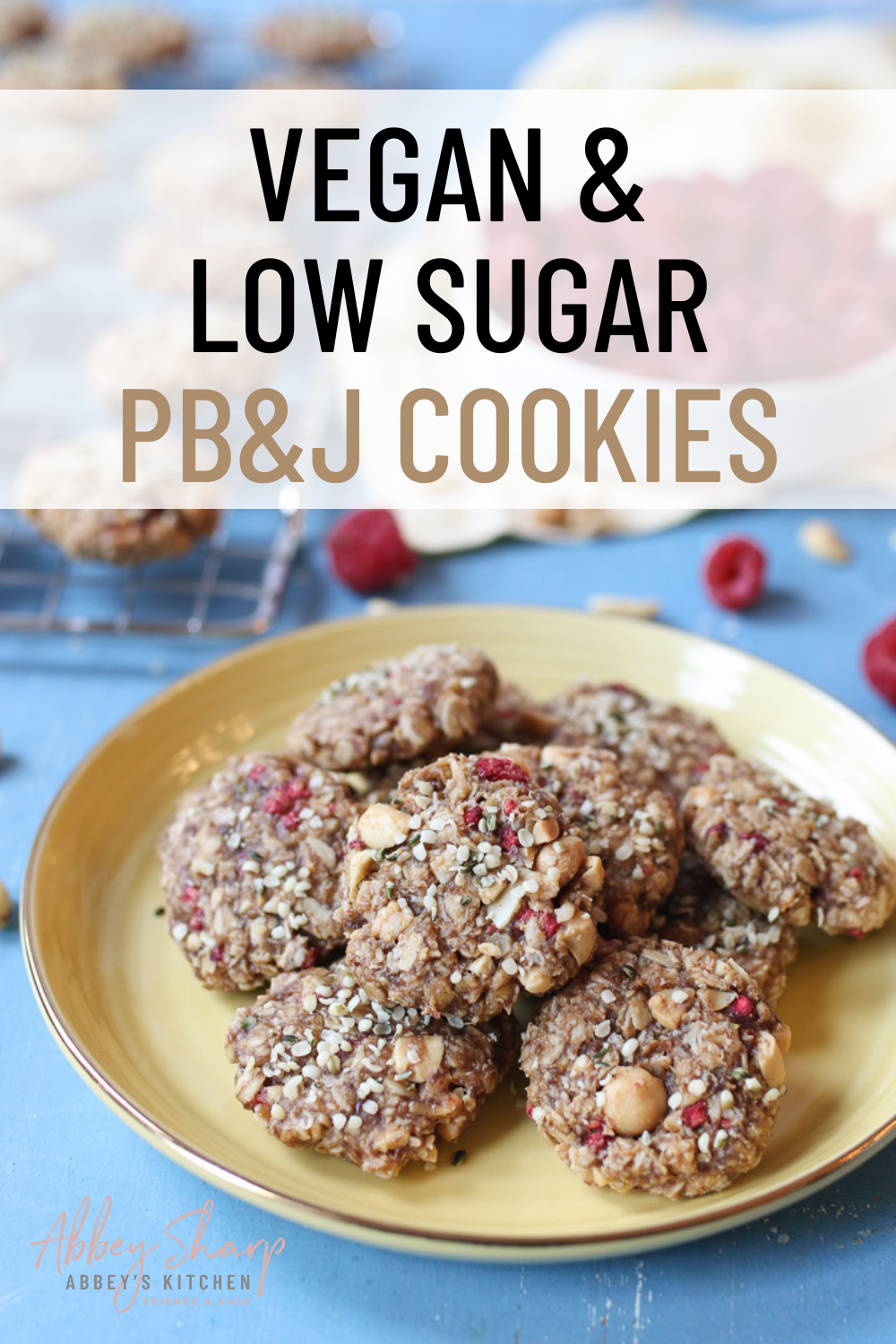 Peanut Butter and Jelly Cookies (Vegan & Low Sugar) Abbey's Kitchen