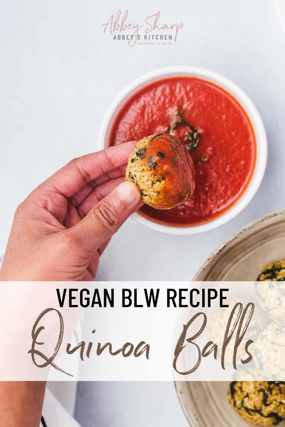 Quinoa Balls Recipe Vegan, BLW Friendly Abbey's Kitchen