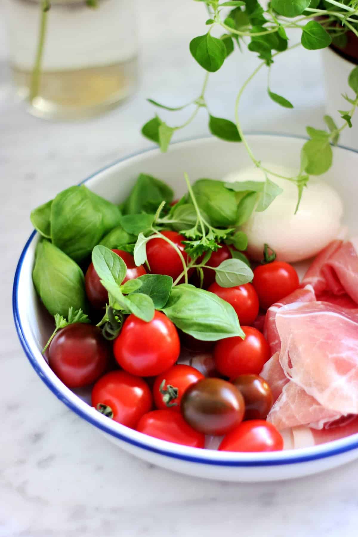 Vegetables in a bowl as part of a hormone balanced diet.