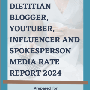 dietitian media rates for content creation work