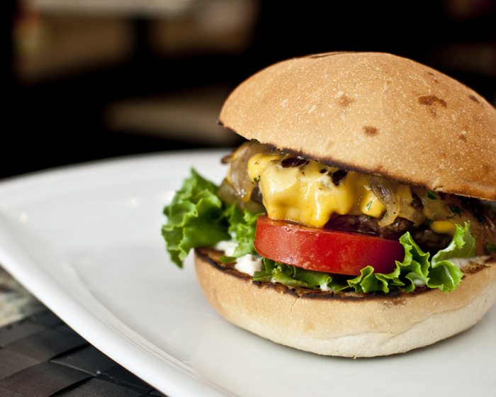 A truffle burger.