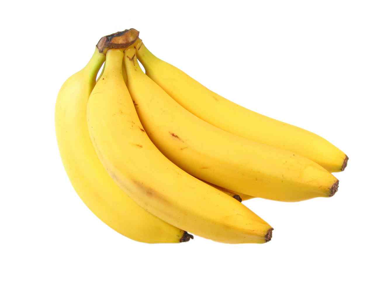 A bunch of ripe bananas.
