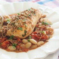 cassoulet, chicken cassoulet, healthy cassoulet, high fibre cassoulet