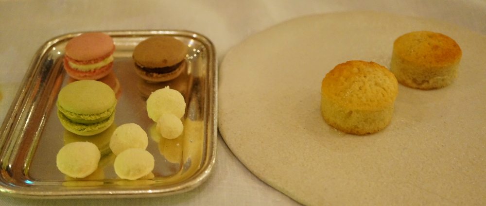 A tray of petit fours.