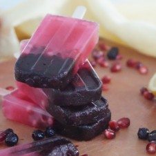 Wild blueberry popsicle